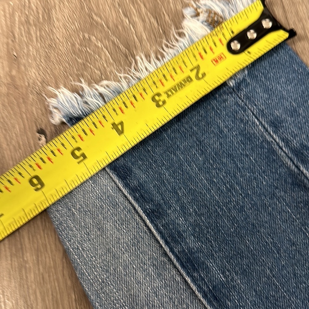 High Rise Color Block Jeans - Picture 11 of 14